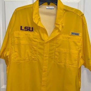 Columbia LSU collared shirt